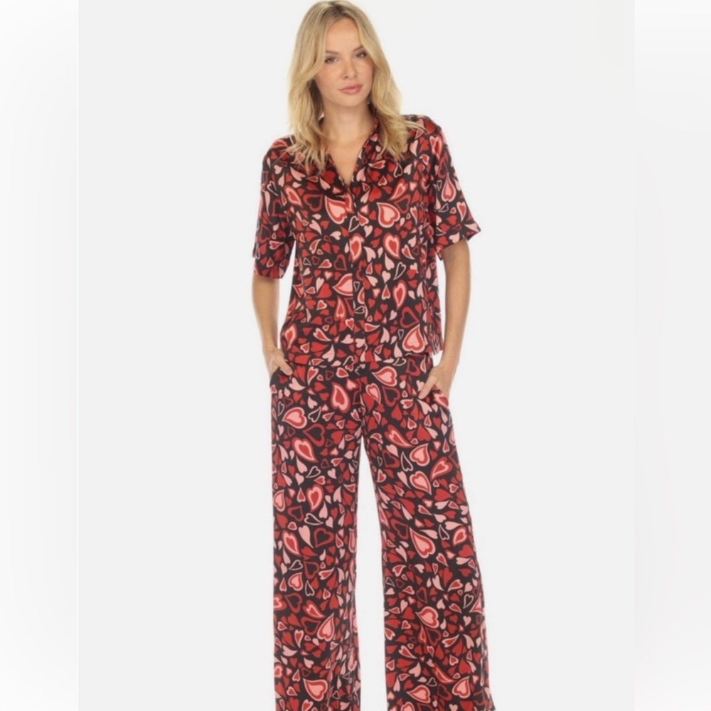 Johnny Was Emberlyn Silk PJ’s  Long Set- NWT